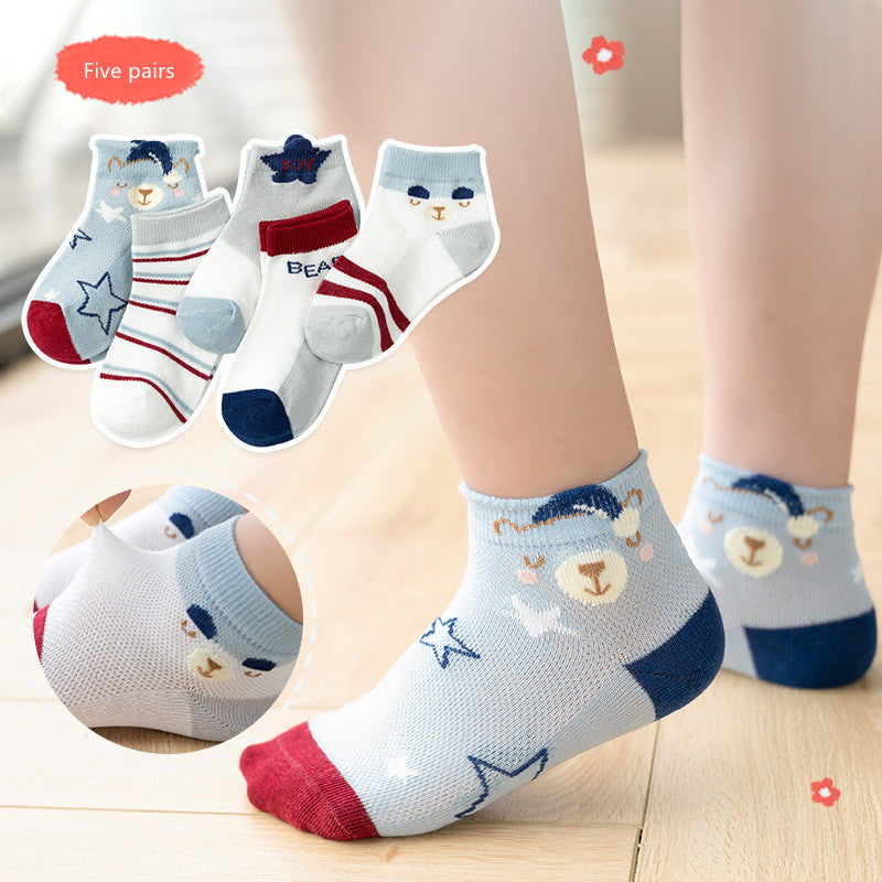 Children's socks Summer Cotton breathable baby socks