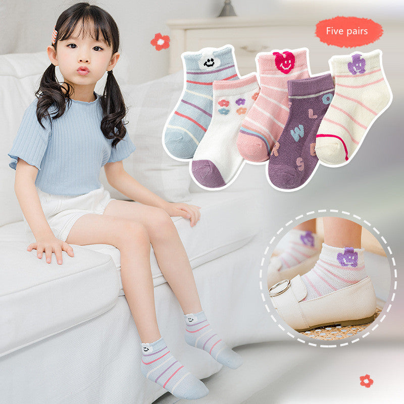 Children's socks Summer Cotton breathable baby socks