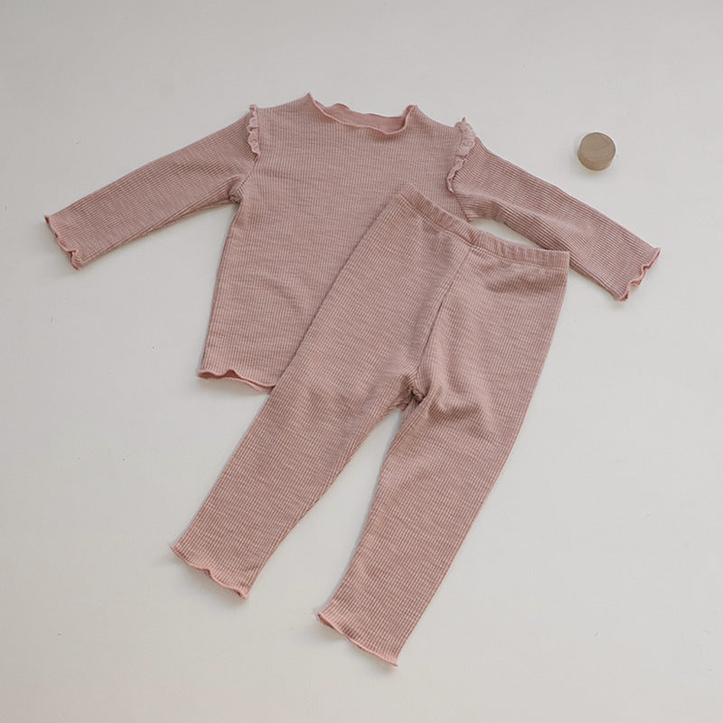 Children's Clothing Baby Jumpsuit Suit Home Clothes Two-piece Set