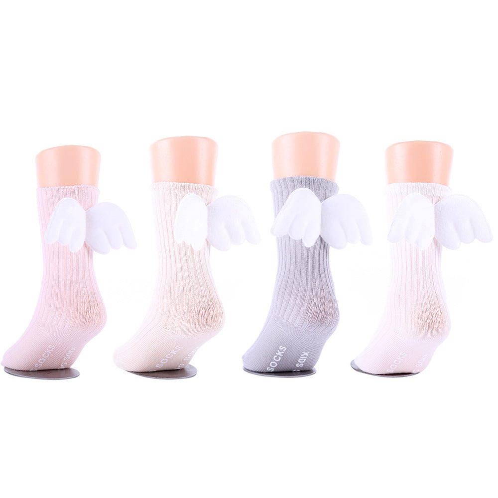 Long tube baby socks pure cotton baby socks high tube boneless loose end socks