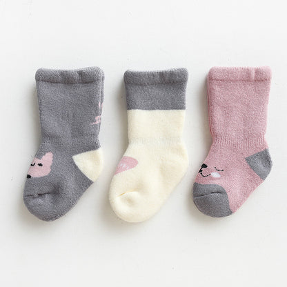 Medium Tube Combed Cotton Baby Socks Baby