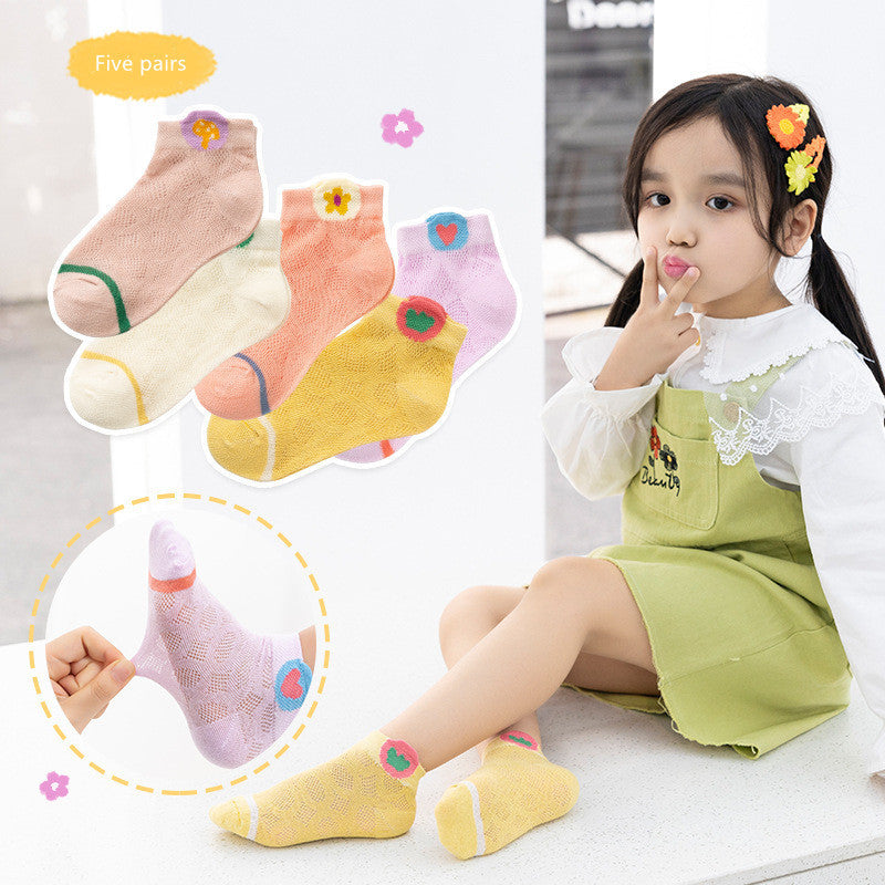 Children's socks Summer Cotton breathable baby socks