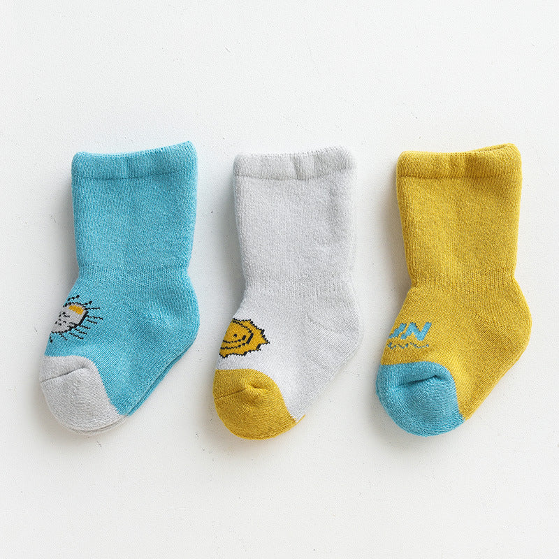 Medium Tube Combed Cotton Baby Socks Baby