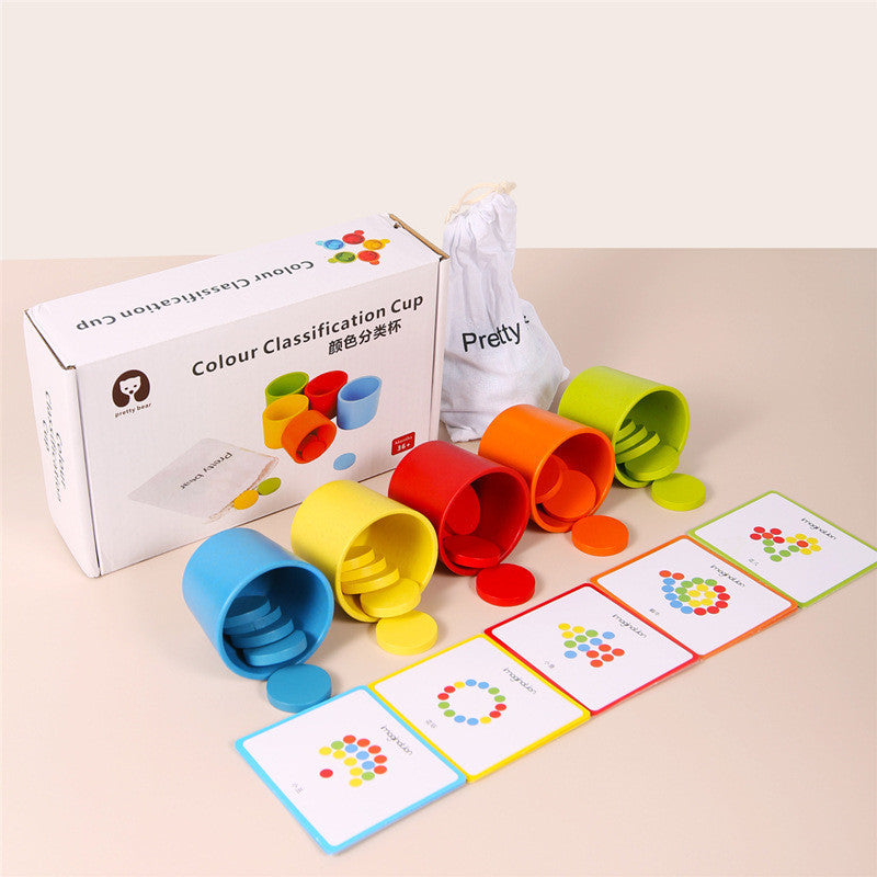 Baby Early Education Educational Toys Color Classification Cup